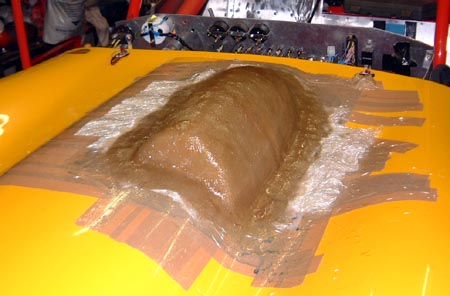 GRP on mould