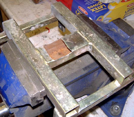 Lump ripped out of engine mount