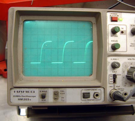 Waveform from engine speed sensor