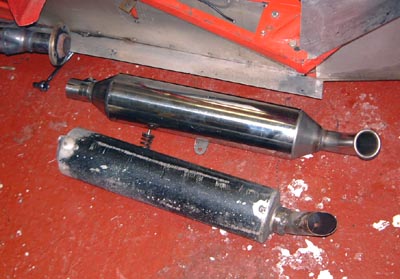 Fireblade and Phoenix exhaust cans