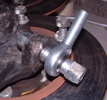 Taper adapter in front upright