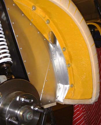 One of the curious sealing plates at the rear of the car.