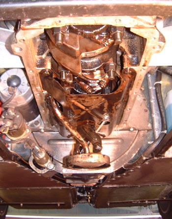Car with sump removed