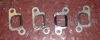 Grotted-up header gaskets